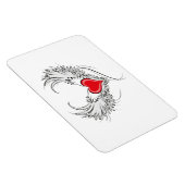 Rode Engel Hart met vleugels Magneet (Rechterzijde)