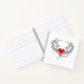 Rode Engel Hart met vleugels Notitieboek (Binnen)