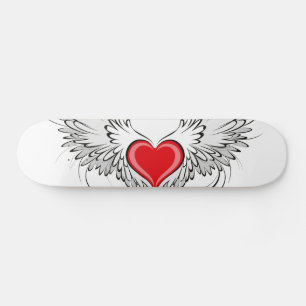 Rode Engel Hart met vleugels Persoonlijk Skateboard