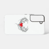 Rode Engel Hart met vleugels Samsung Galaxy Hoesje (Achterkant horizontaal)