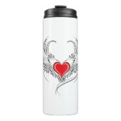 Rode Engel Hart met vleugels Thermosbeker (Voorkant)