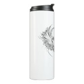 Rode Engel Hart met vleugels Thermosbeker (Gedraaid links)