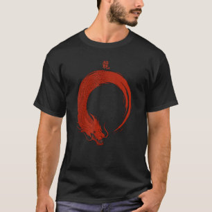 Rode enso draak t-shirt