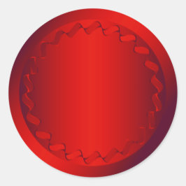 Rode envelopzegel ronde sticker