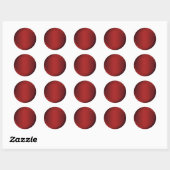 Rode envelopzegel ronde sticker (Vel)