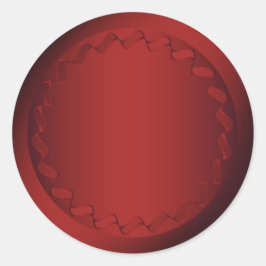 Rode envelopzegel ronde sticker