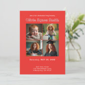 Rode Erfenis Collage QR Code Kaart (Staand voorkant)