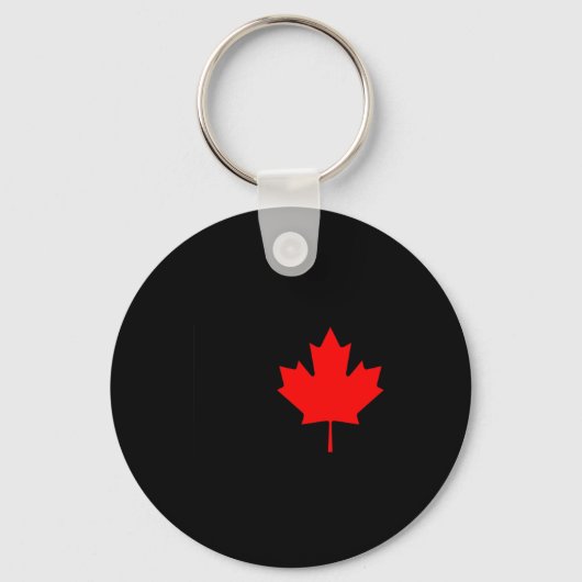 Rode Esblad Vlag van Canada Cool Canadese Vlaggen Sleutelhanger (Voorkant)