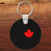 Rode Esblad Vlag van Canada Cool Canadese Vlaggen Sleutelhanger (Voorkant)