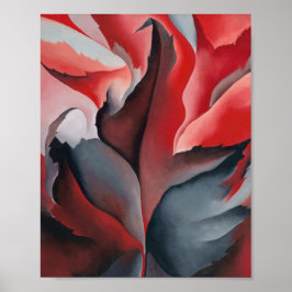 Rode esdoorn bij Lake George | Georgia O'Keeffe | Poster