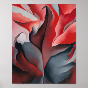 Rode esdoorn bij Lake George Georgia O'Keeffe Poster