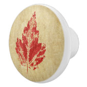 Rode esdoorn blad kabinet knop (Rechts)