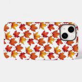 Rode esdoorn bladeren patroon. Herfst Case-Mate iPhone Case (Achterkant (horizontaal))