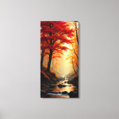 Rode esdoorn canvas afdruk (Voorkant)