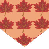 Rode esdoorn verlaat monogram tafelloper (Hoek)