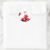 Rode esdoornblad Stickers (Tas)