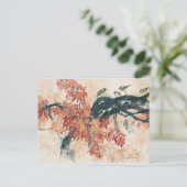 Rode Esdoorns Briefkaart (Staand voorkant)