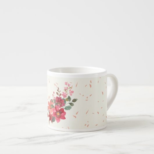 Rode Espresso Mok (Voorkant rechts)