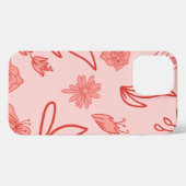 rode esthetische telefoon wallpaper hier is een iPhone hoesje (Achterkant horizontaal)