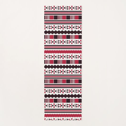 rode etnische aztec yogamat (Voorkant)