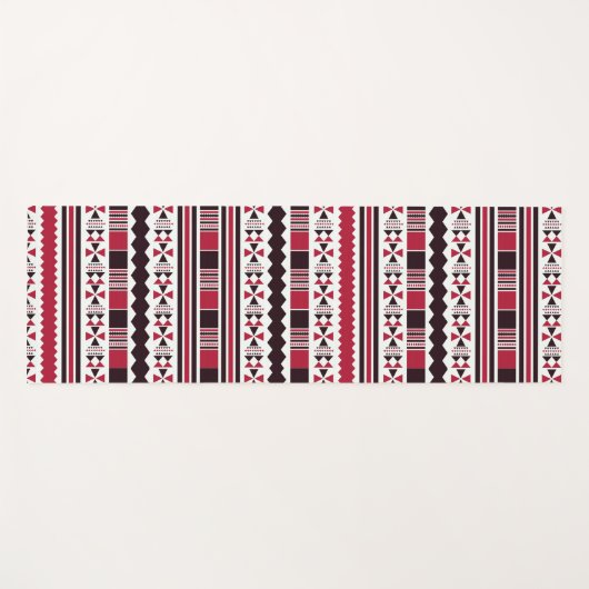 rode etnische aztec yogamat (Voorkant (horizontaal))