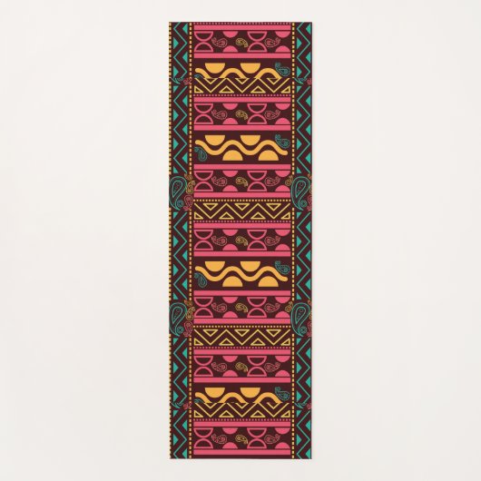 rode etnische aztec yogamat (Voorkant)