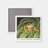 Rode Eyed Tree Frog Magnet (Voorkant / Achterkant)