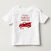 Rode familieboerderij vrachtwagen kinder shirts (Voorkant)