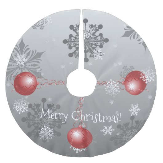 Rode Fancy kerstboomrok Kerstboom Rok (Voorkant)