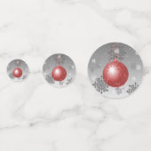 Rode Fancy kerstsiertafel-Confetti Confetti (Voorkanten)