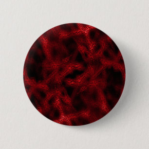 Rode fantasie-patroon ronde button 5,7 cm