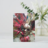 Rode Fantasy Engel Briefkaart (Staand voorkant)