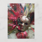 Rode Fantasy Engel Briefkaart (Voorkant)