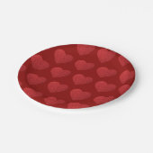 Rode Faux Folie Harten Papier Bord (Gekanteld)