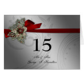 Rode FAUX ribbon broch Wedding (Voorkant Horizontaal)