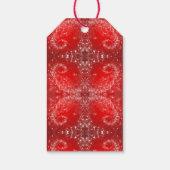 Rode feestdag cadeaulabel (Achterkant)