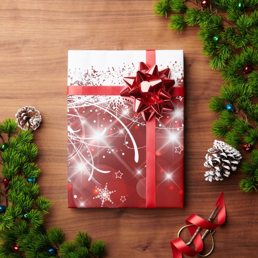 Rode feestdag cadeaupapier