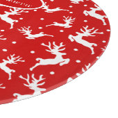 Rode feestdag met kerstavond snijplank (Hoek)