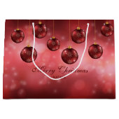 Rode feestelijke kerstcadeautjes met aangepaste te groot cadeauzakje (Voorkant)