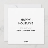 Rode feestelijke krans Logo Business Feestdagenkaart (Achterkant)