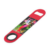 rode feestzeemeermin speed flessenopener (Achterkant Gekanteld)