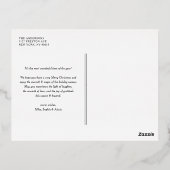 Rode Feliz Navidad Kalligrafie Kerstmis Folie Feestdagen Briefkaart (Achterkant)