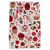 Rode Festive Kerstpatroon | Cadeautas (Achterkant)