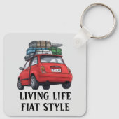 rode fiat sleutelhanger (Achterkant)