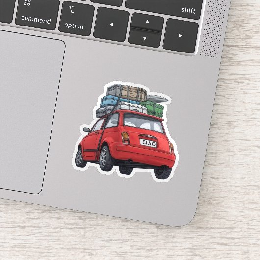 rode fiat sticker (Detail)