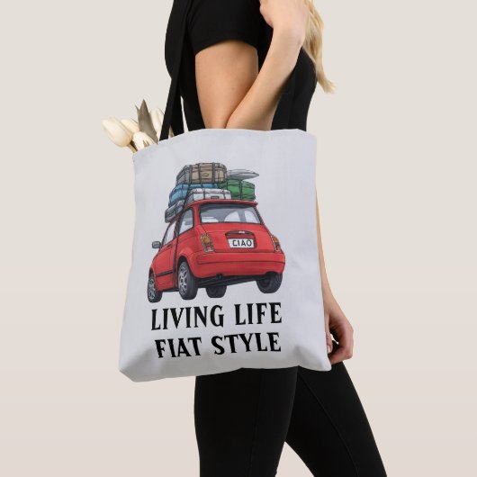 rode fiat tote bag (Dichtbij)