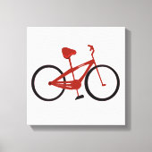Rode Fiets Canvas Afdruk (Voorkant)