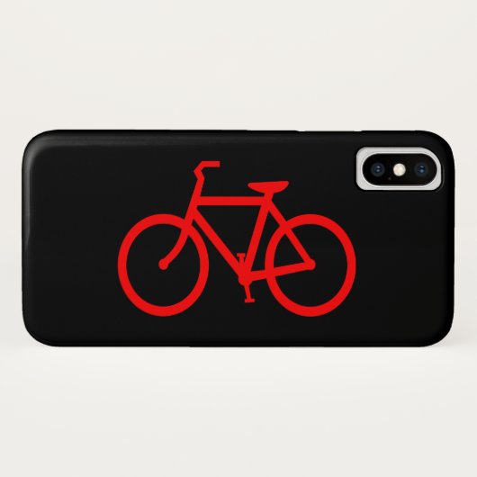 Rode fiets Case-Mate iPhone case (Achterkant (horizontaal))