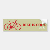 Rode fiets, fietsen bumpersticker (Voorkant)