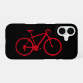 rode fiets, fietsen iPhone 16 hoesje (Achterkant horizontaal)